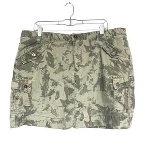 Fashion Bug Cargo Skort Womens 18W Camo Print Utility Pockets Casual Outdoor